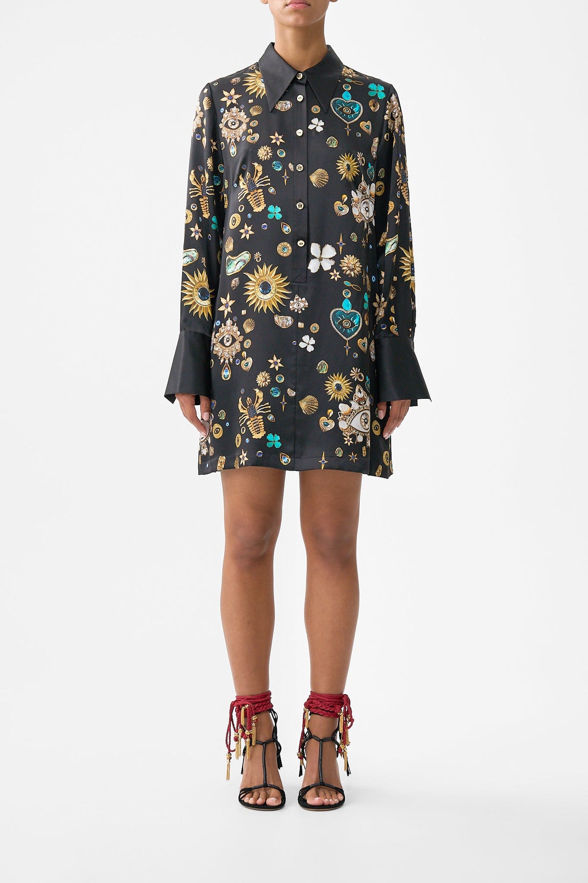 MINI SHIRT DRESS AMULETS AND ALCHEMY