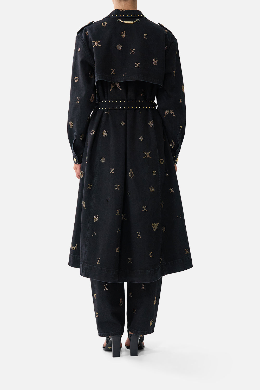 The CAMILLA ASYMMETRIC DRAPED TOP ADORNED IN ARANJUEZ in our  print.