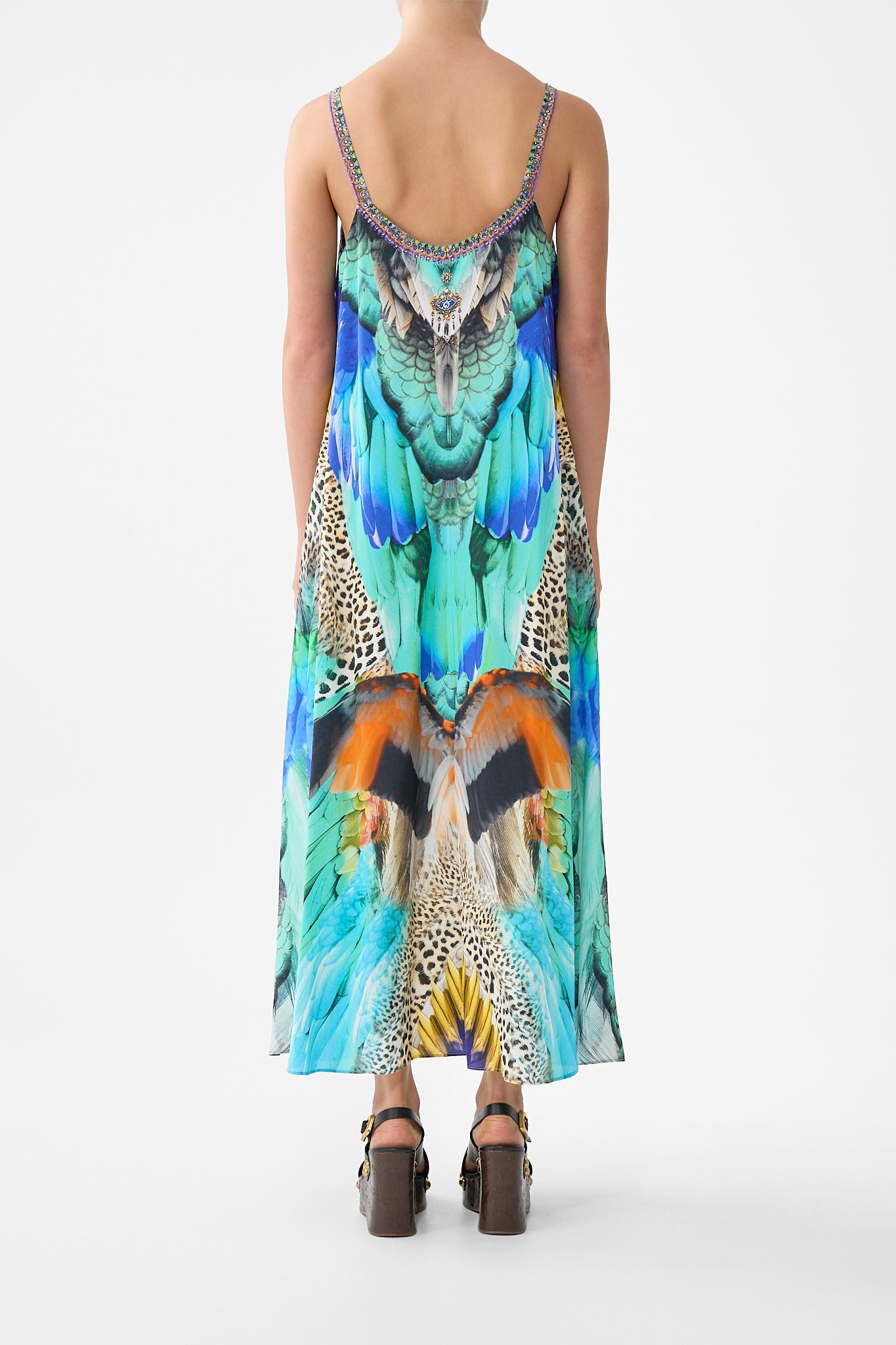 The CAMILLA KIDS TEE MINI DRESS WITH WOVEN FRILL TUTU SKIRT ESPAÑA NIRVANA in our  print.