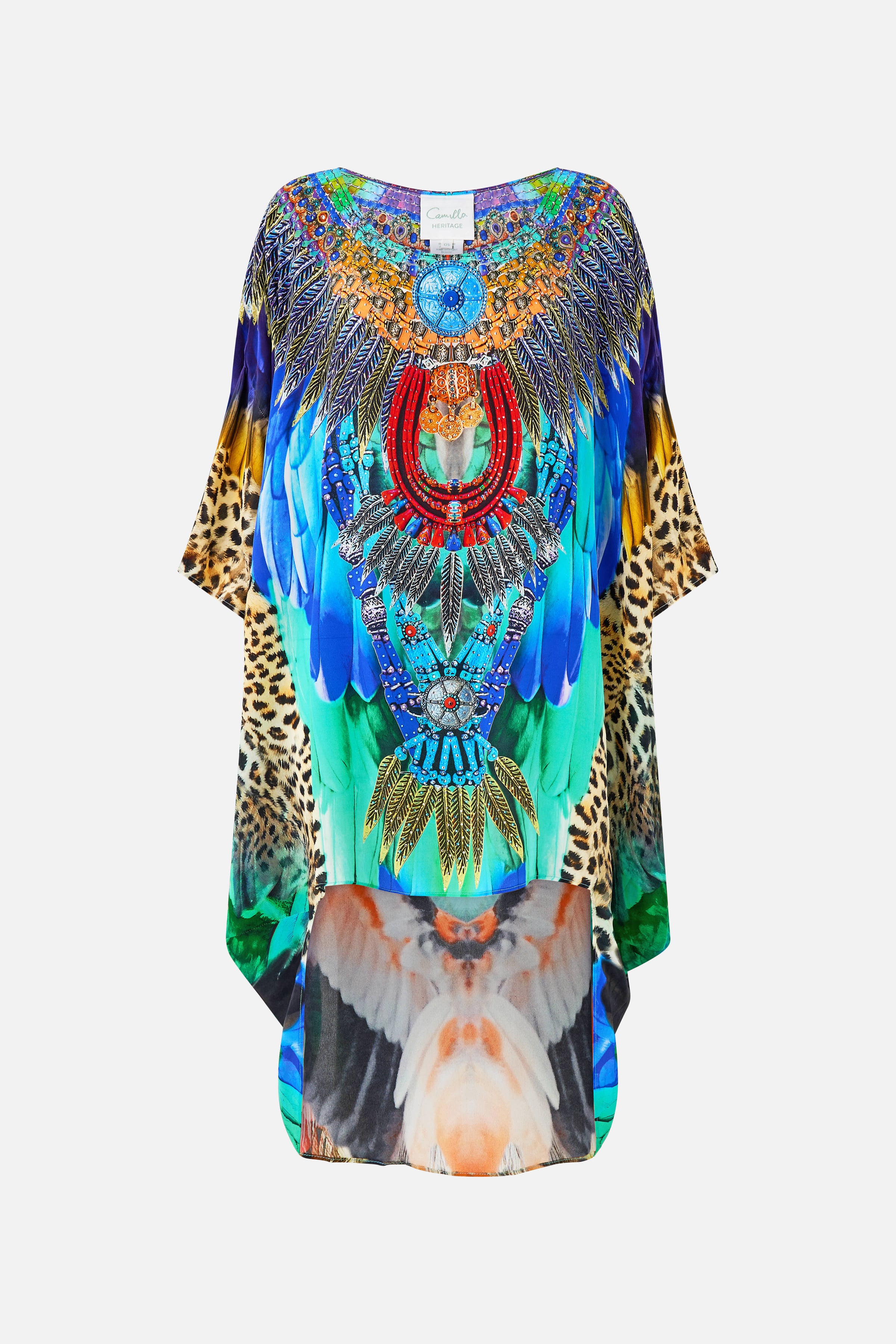 The CAMILLA STRAIGHT SCARF TOP BALEARIC BEBÉ in our  print.