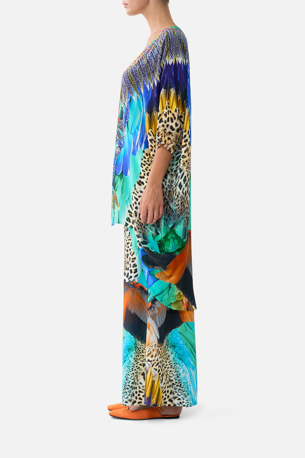 The CAMILLA STRAIGHT SCARF TOP BALEARIC BEBÉ in our  print.