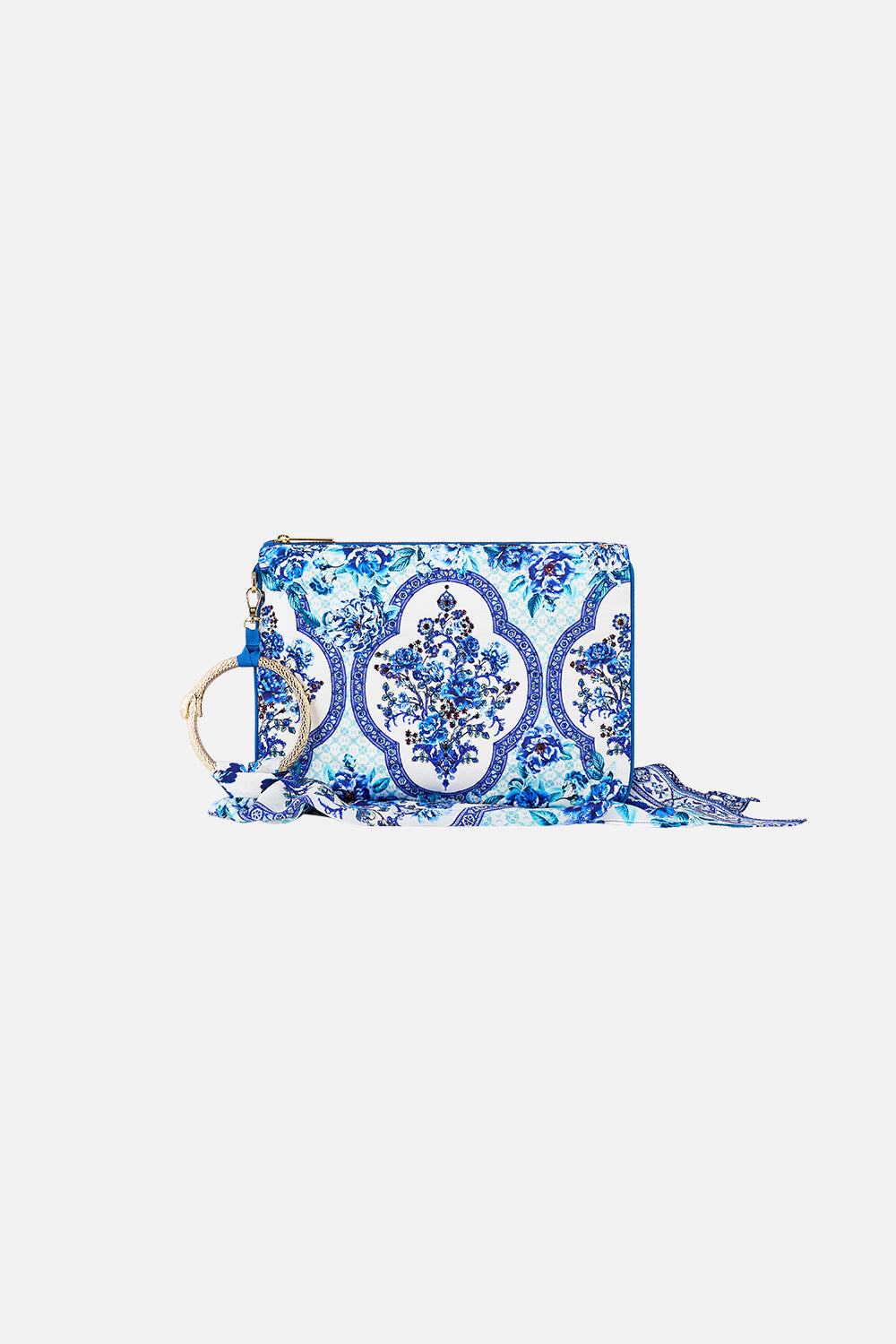 The CAMILLA LONG DRESS WITH KNIT FRONT BODICE MAGIC CARPET RIDE in our MAGIC CARPET RIDE print.