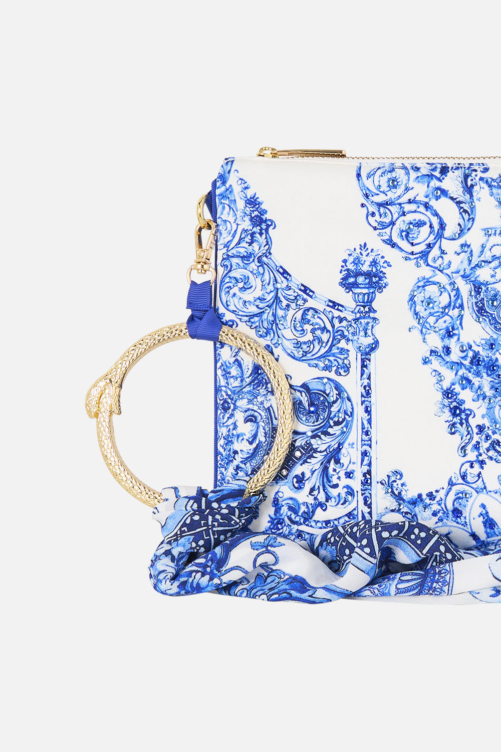 The CAMILLA LONG GODET SLIP DRESS MEET ME AT THE MET in our  print.