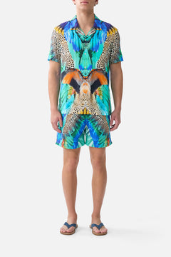 SHORT SLEEVE CAMP COLLARED SHIRT JUNGLE FLIGHT