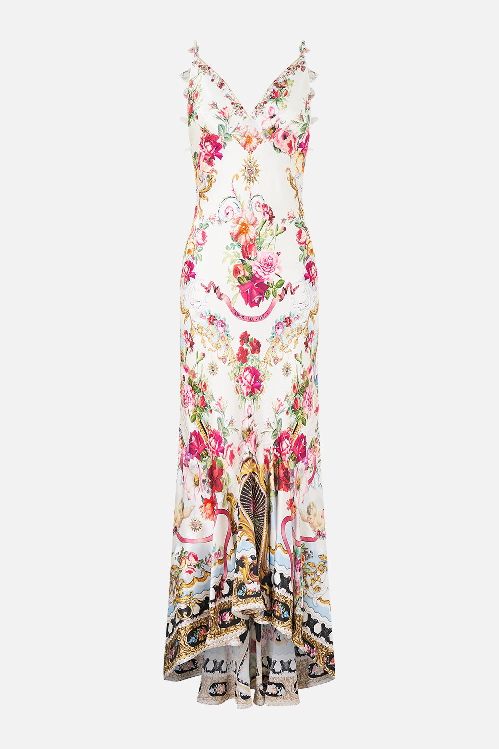 The CAMILLA JERSEY TANK DRESS A TASTE FOR LACE in our  print.