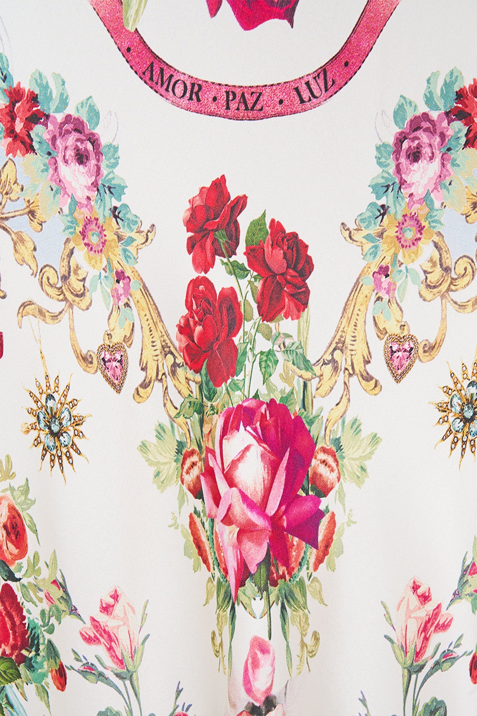 The CAMILLA JERSEY TANK DRESS A TASTE FOR LACE in our  print.