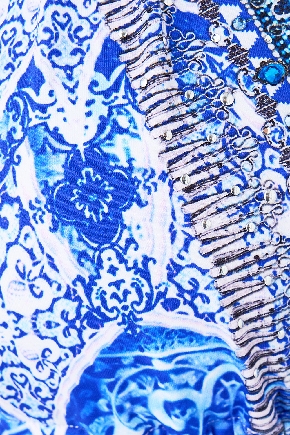 BALL TRIM TRI BIKINI SET WITH THICK NECK TIE THE BOSPHOROUS