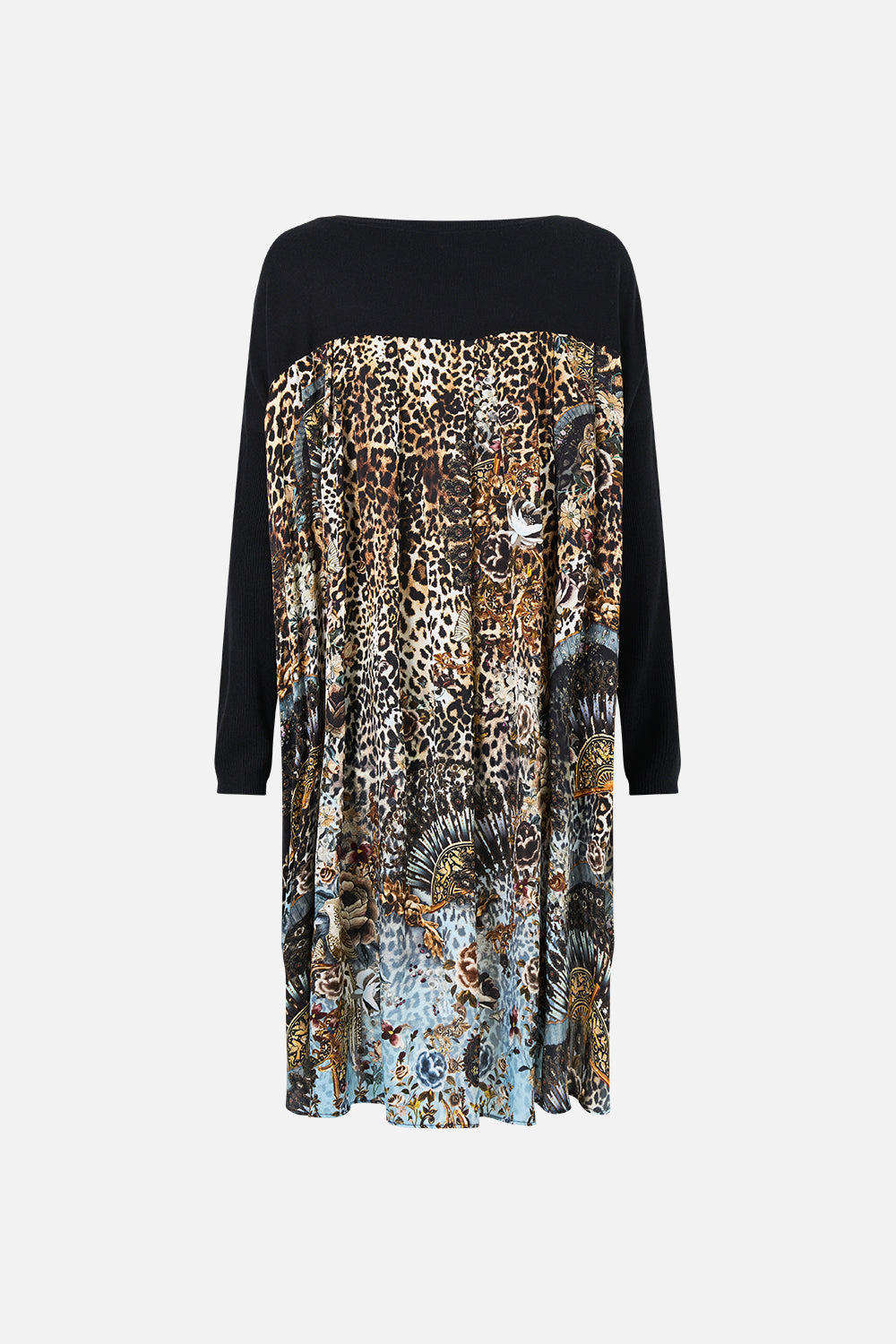 The CAMILLA CORSET DRESS WITH SHORT FLARED SKIRT TAURUS RISING in our  print.