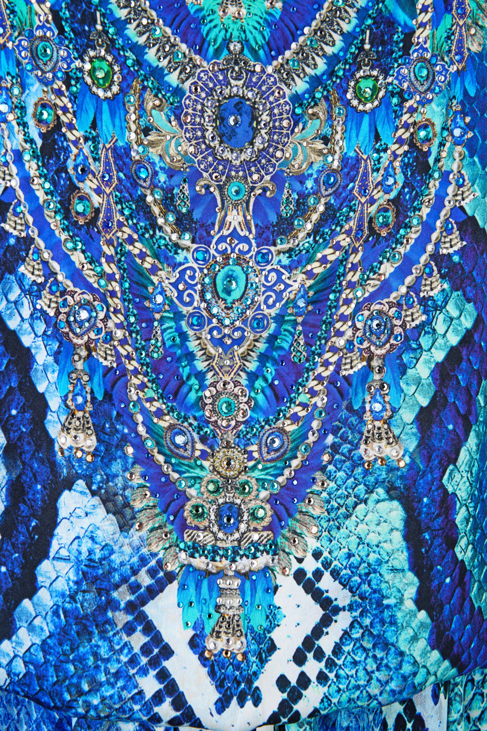 SHOESTRING STRAP JUMPSUIT THE SAPPHIRE SERPENT