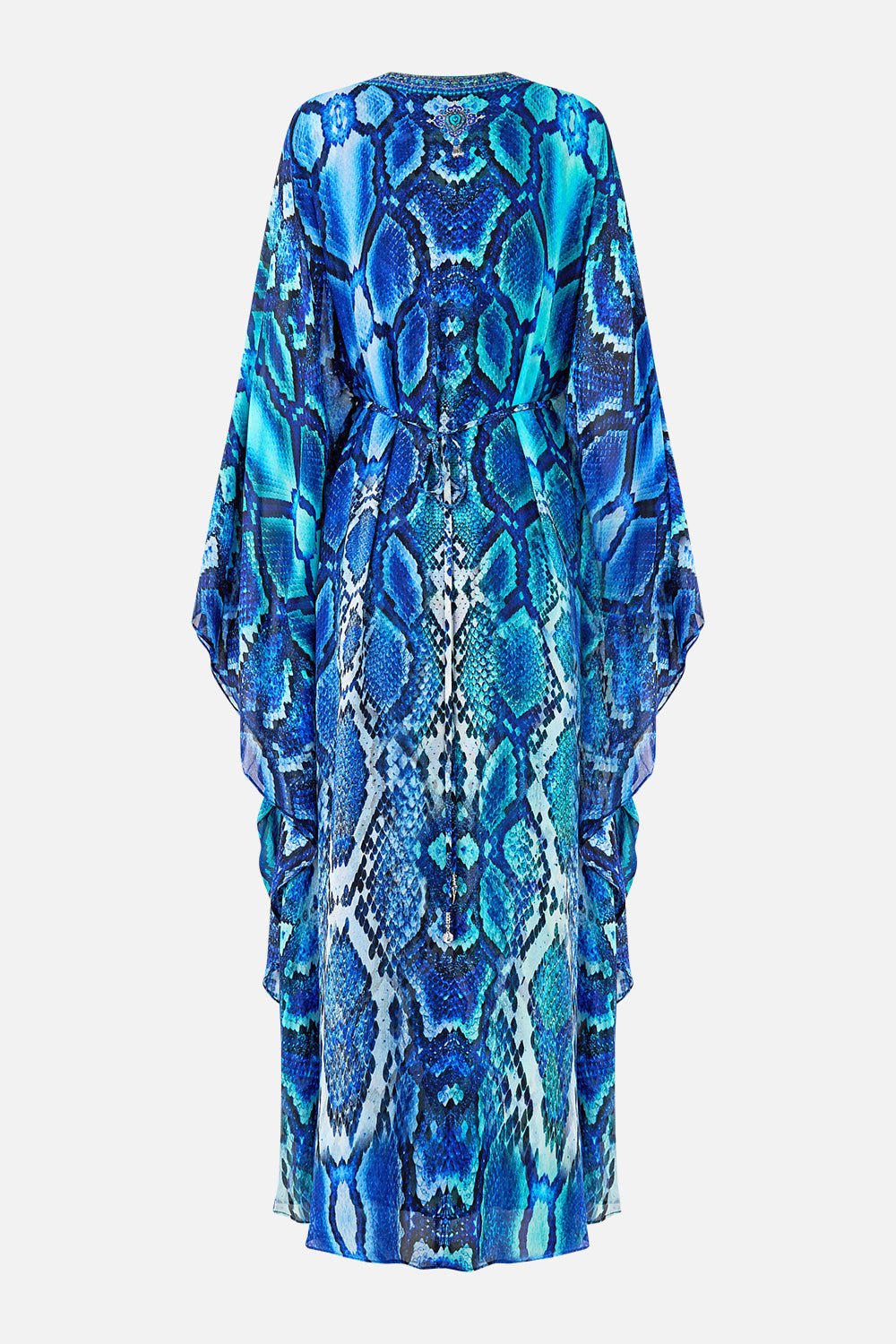 The CAMILLA OPEN FRONT CARDI CAPE PALACE ZOOLOGY in our PALACE ZOOLOGY print.