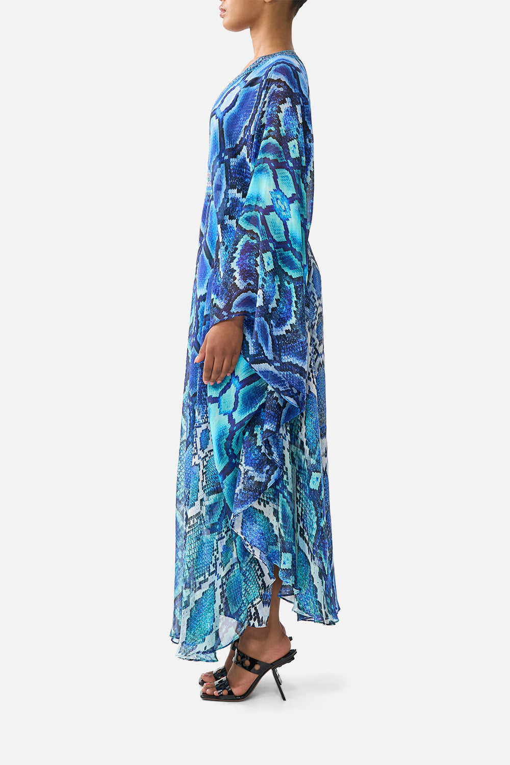LONG KAFTAN WITH WAIST DETAIL THE SAPPHIRE SERPENT