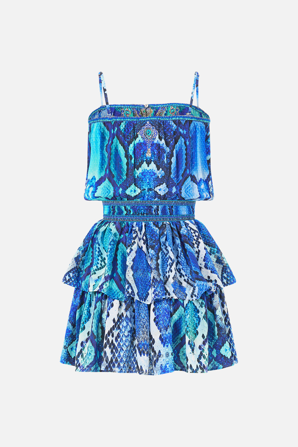 The CAMILLA BARREL BAG WITH LEATHER TRIMS LIFE’S RICH TAPESTRY in our  print.