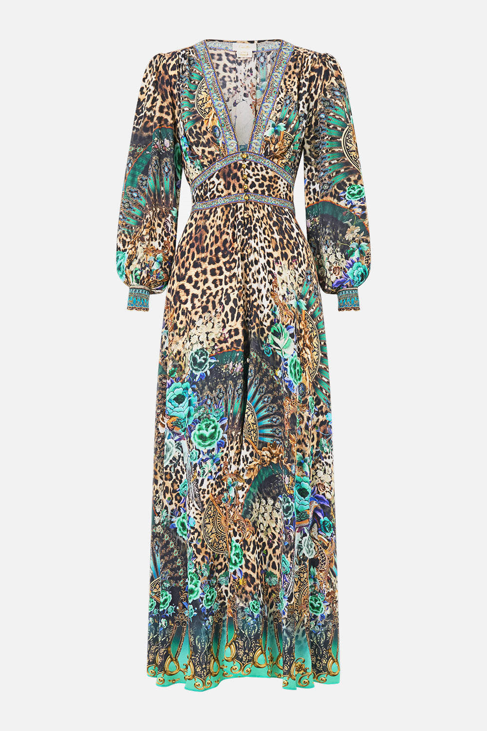 BUTTON DRESS WITH SHAPED WAISTBAND FLAMENCO EUPHORIA
