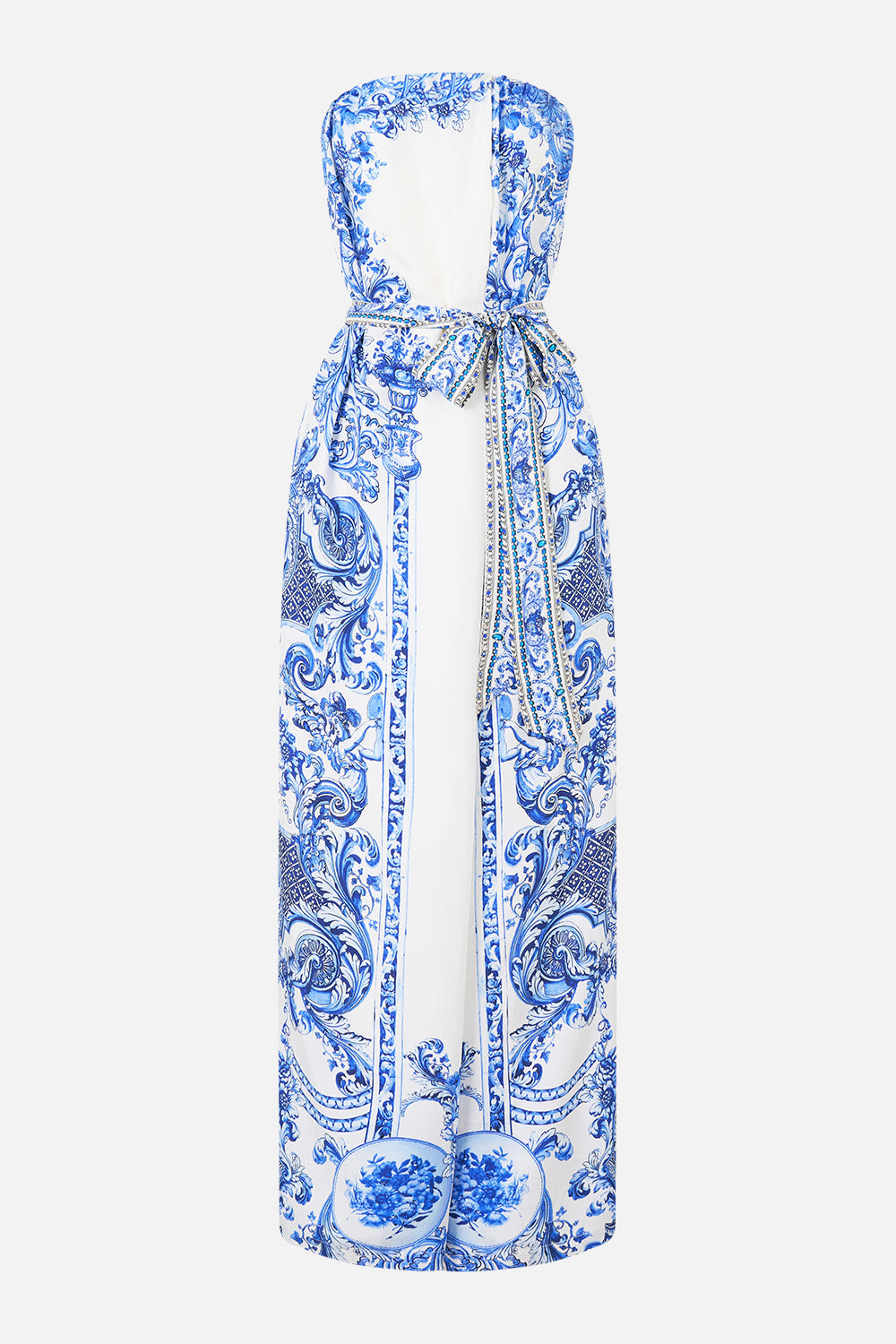 The CAMILLA SOFT REVERSIBLE TRI TIE BIKINI SET WANDERLUST EMPIRE in our  print.