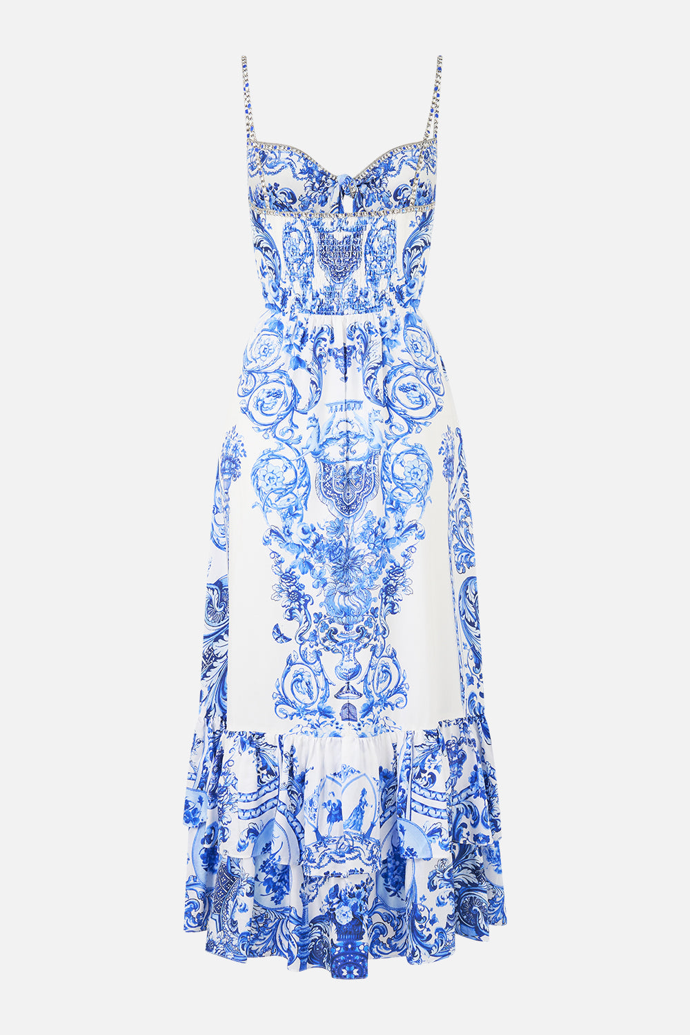 The CAMILLA STRAIGHT LEG TRACK PANT TAURUS RISING in our  print.
