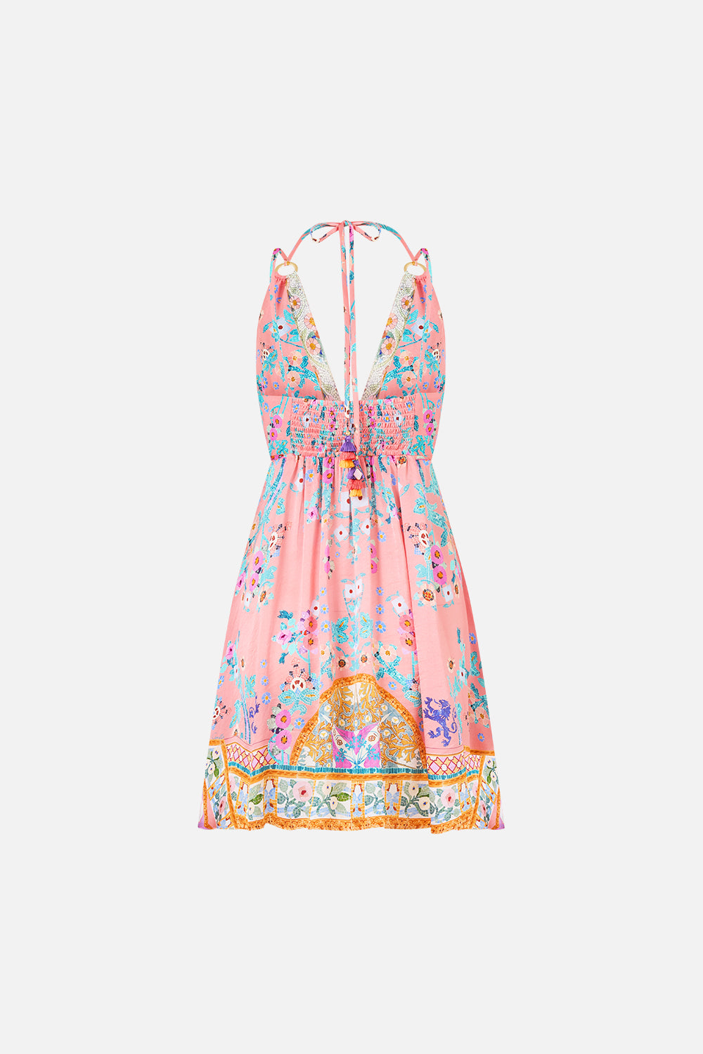 SHORT FLARED DRESS WITH HARDWARE HOWDY GAUDI