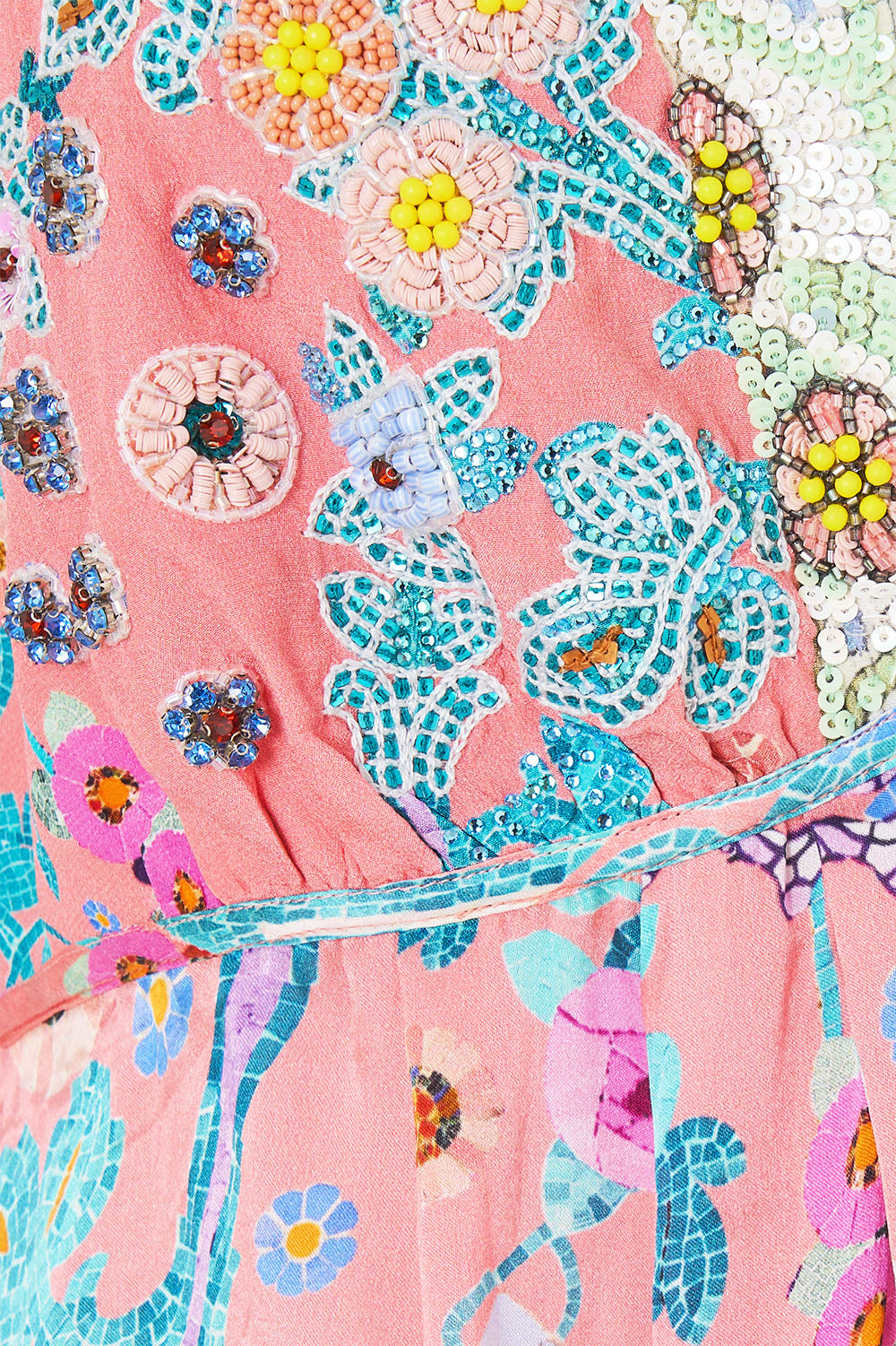The CAMILLA RELAXED TERRY PANT WITH POCKET DETAIL FIESTA, SIESTA, REPEAT in our  print.