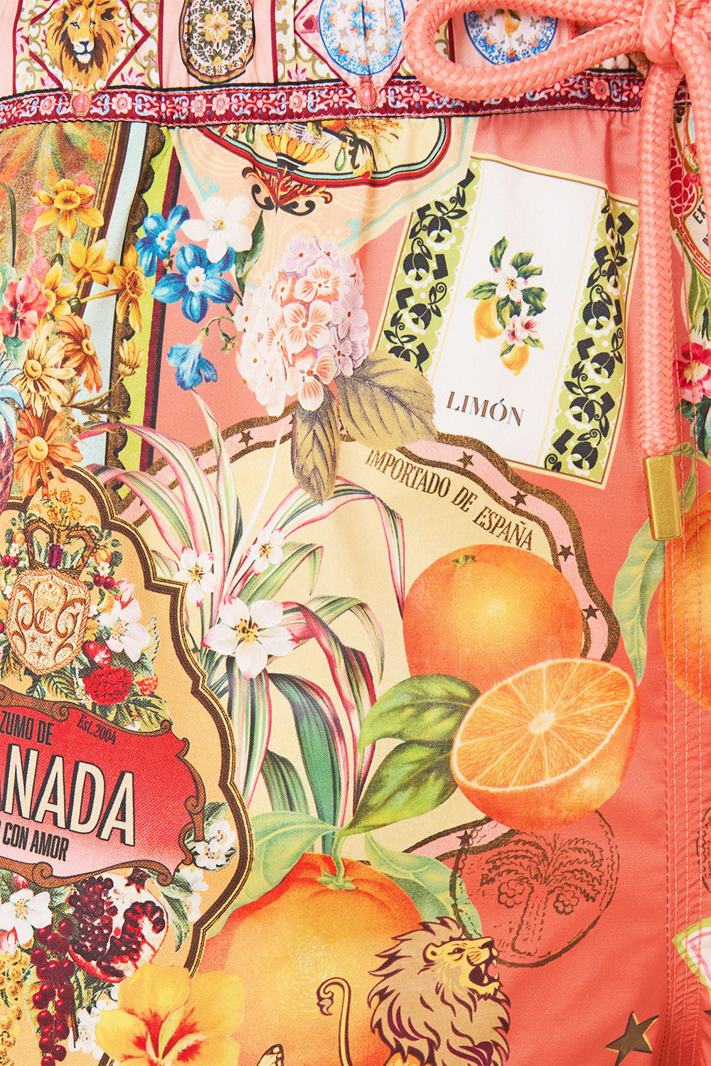 The CAMILLA LONG SLEEVE OVERSIZED SHIRT MAGIC OF THE MERCADO in our  print.