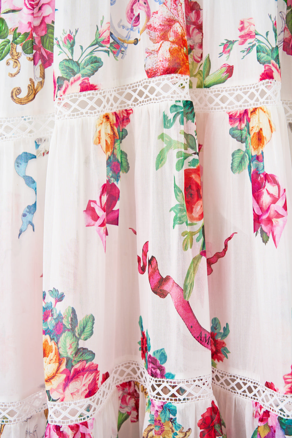 The CAMILLA GOWN WITH DRAPED OPEN BACK A BELOVED BOUDOIR in our A BELOVED BOUDOIR print.