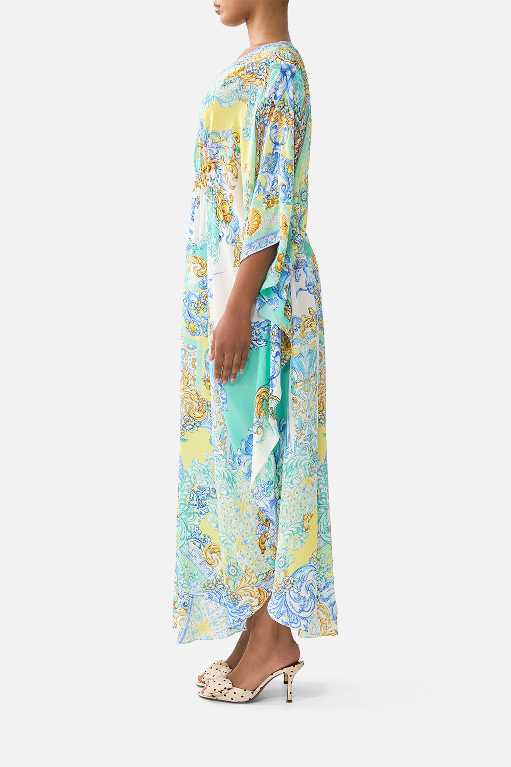 The CAMILLA HIGH TRI ONE PIECE W FRONT TRIM PALACE ZOOLOGY in our  print.