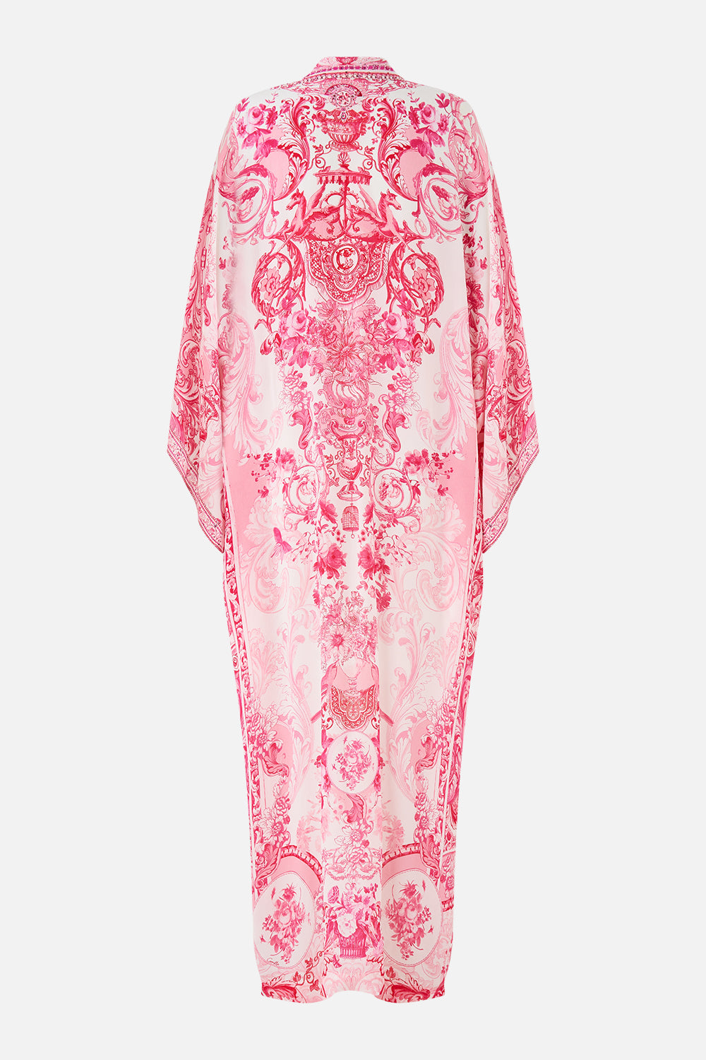 The CAMILLA CROP RUFFLE TOP MILLAMORPHOSIS in our  print.