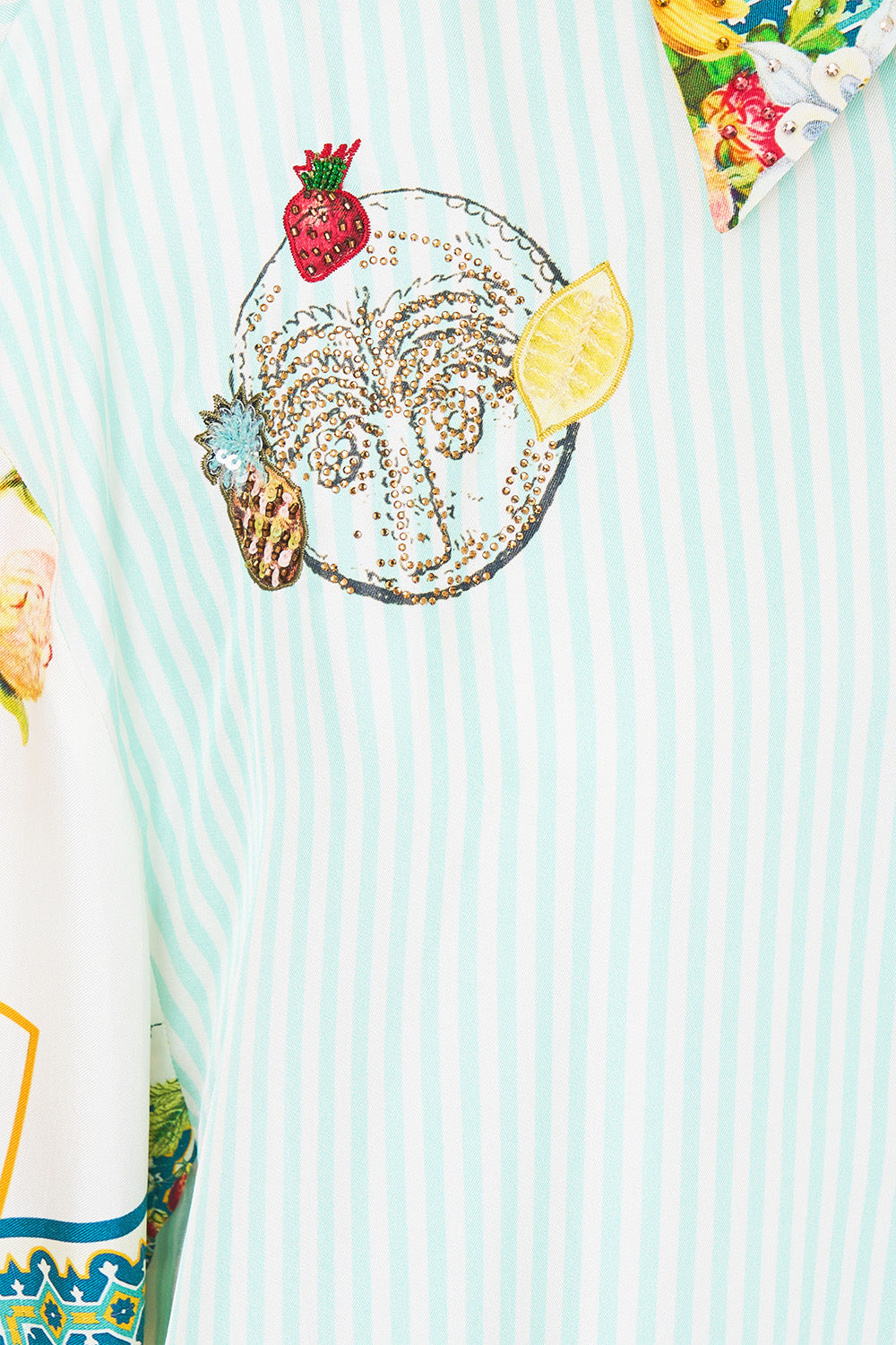 The CAMILLA PANELLED BODICE ONE PIECE W TIE STRAPS CHINOISERIE CHILD in our  print.
