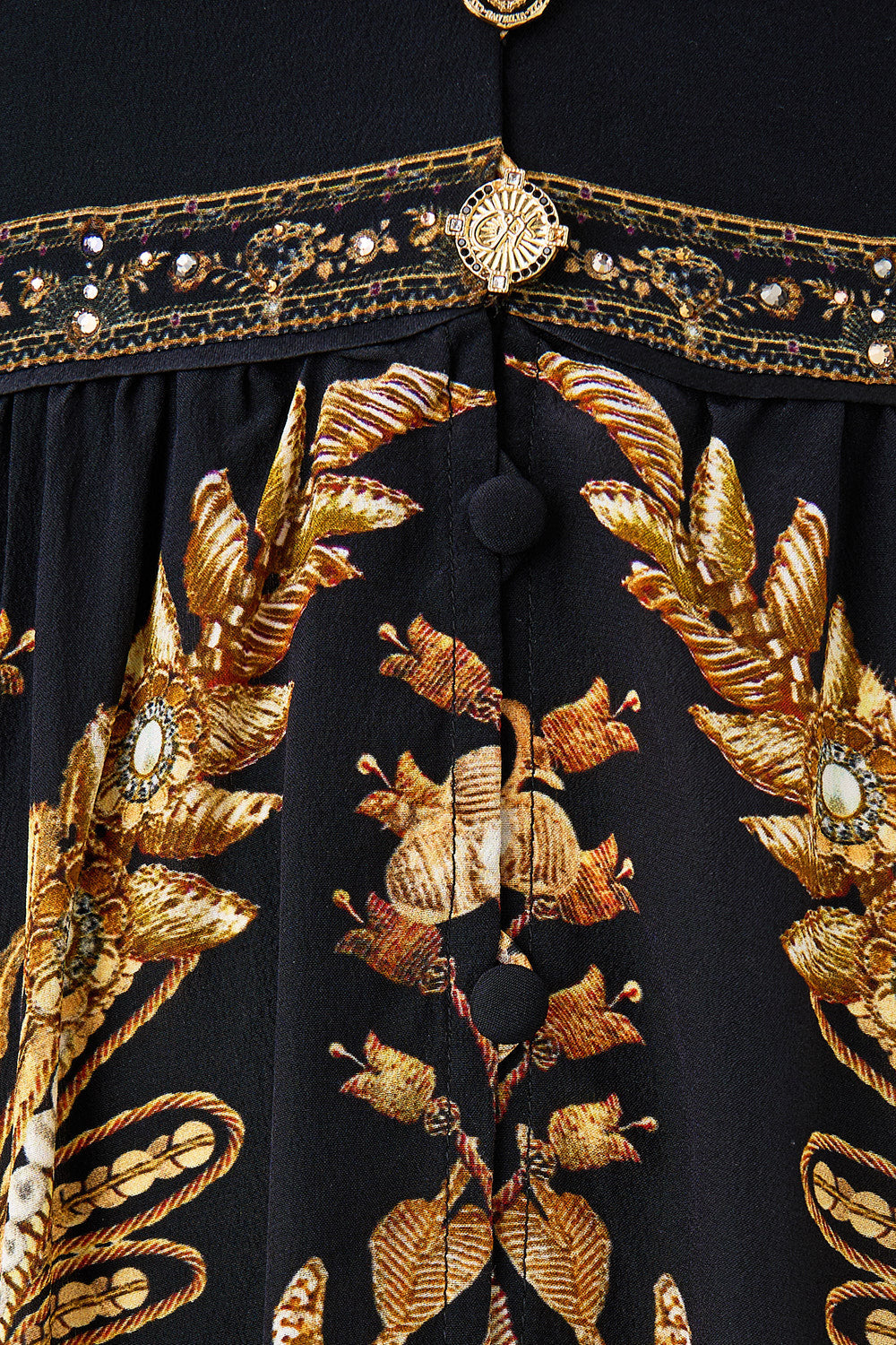 LONG BUTTON FRONT DRESS TAURUS RISING