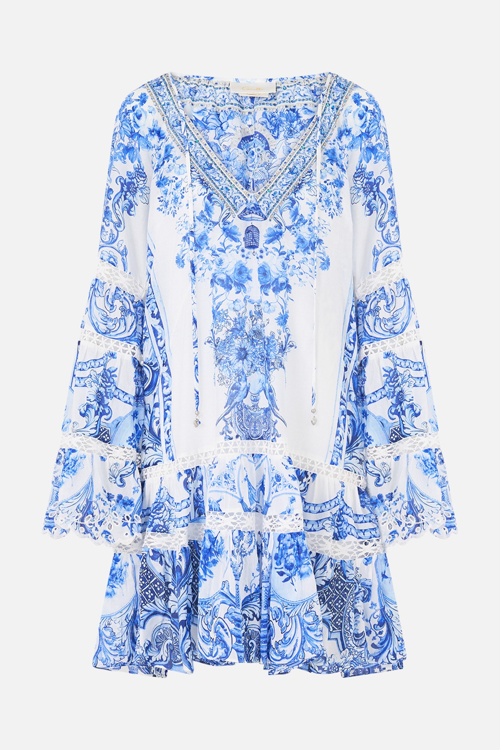 The CAMILLA JERSEY LONG SLEEVE TOP WITH HARDWARE MUSEUM MEMOIRS in our  print.