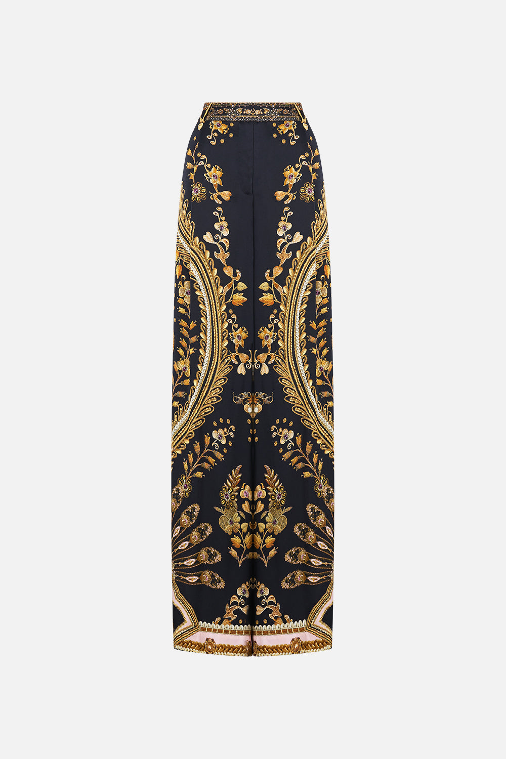 The CAMILLA GOWN WITH DRAPED OPEN BACK A BELOVED BOUDOIR in our  print.