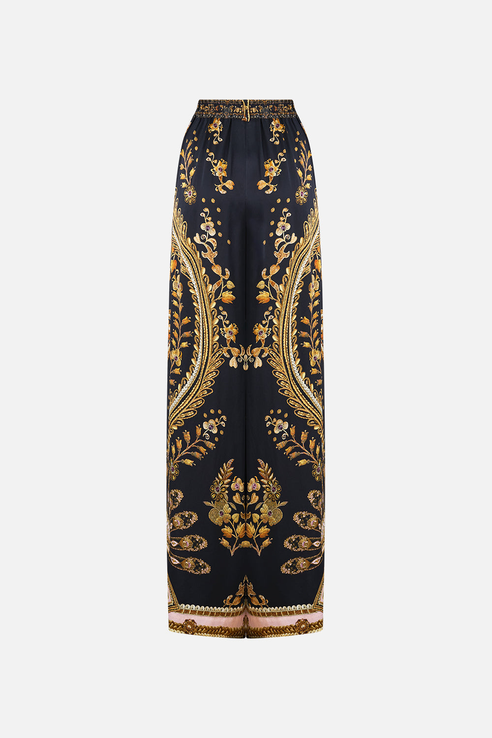 The CAMILLA GOWN WITH DRAPED OPEN BACK A BELOVED BOUDOIR in our  print.