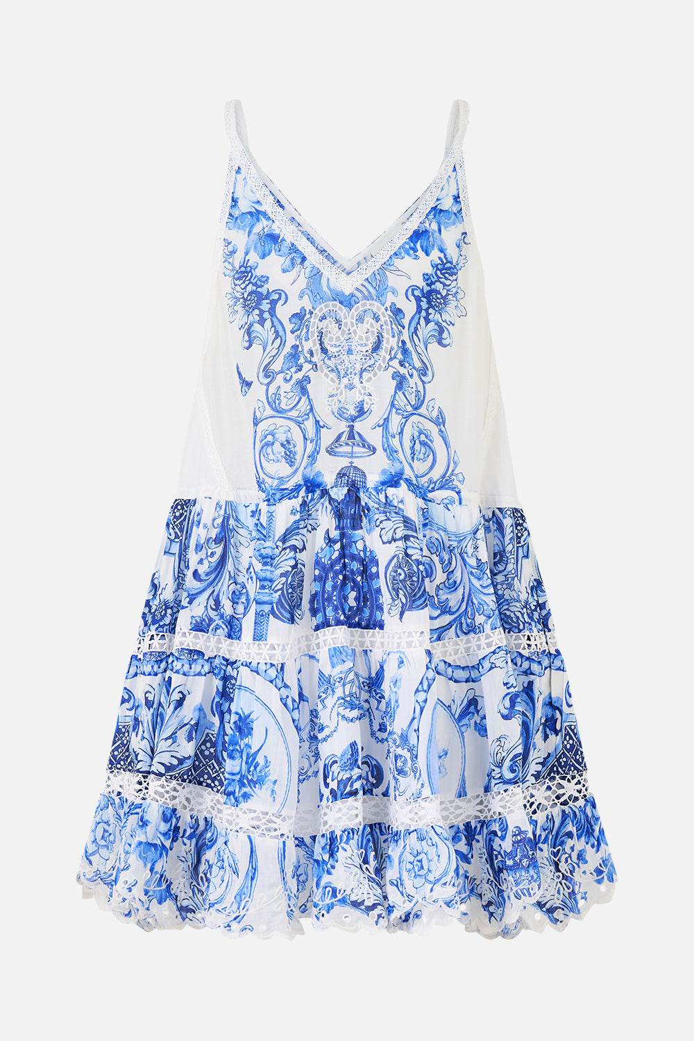 The CAMILLA CAP SLEEVE TWIST FRONT MIDI DRESS LEOTIGRA LAND in our LEOTIGRA LAND print.