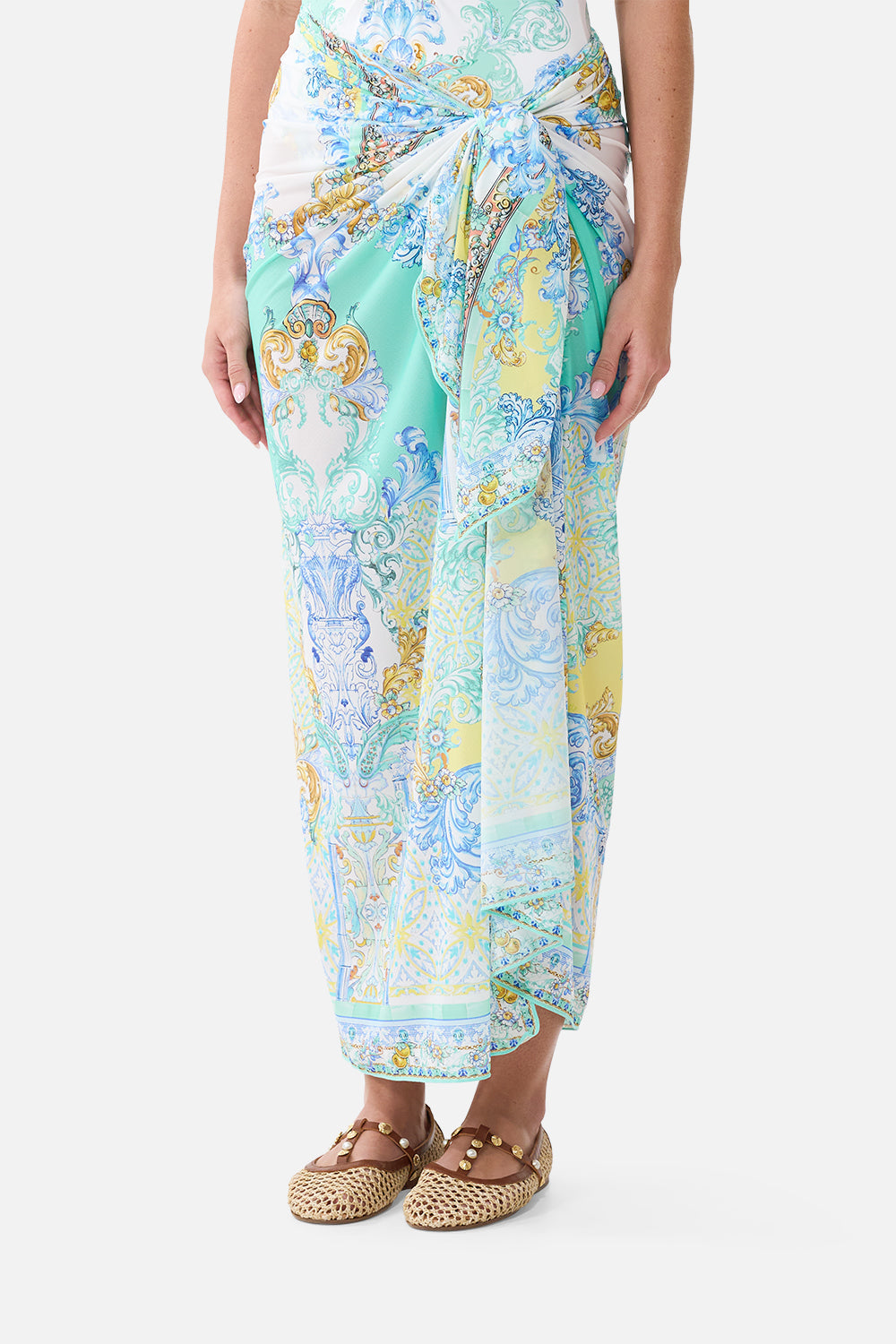 The CAMILLA LONG COAT WITH HOOD A BELOVED BOUDOIR in our  print.