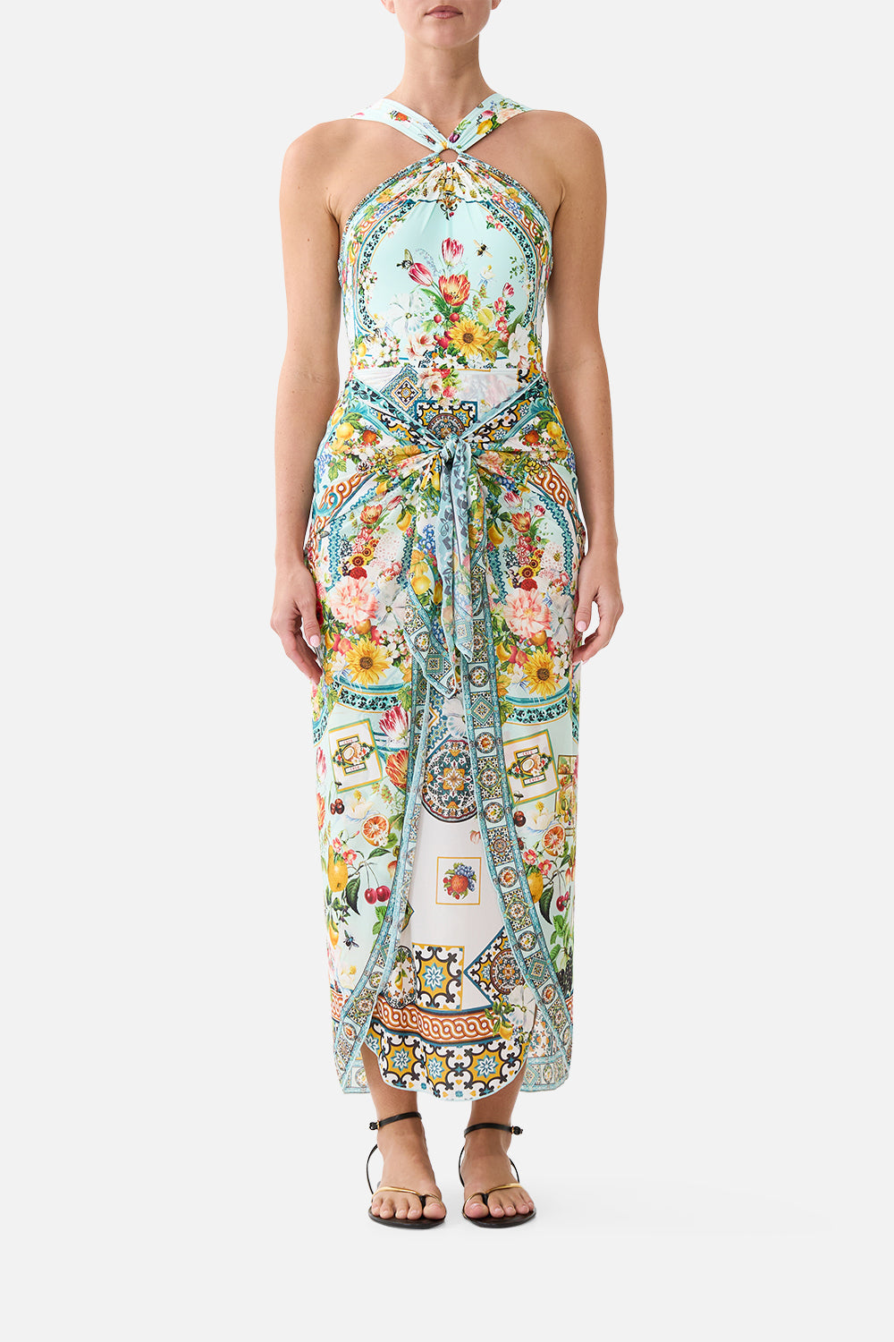 The CAMILLA BATWING SHIRT LEOTIGRA LAND in our  print.