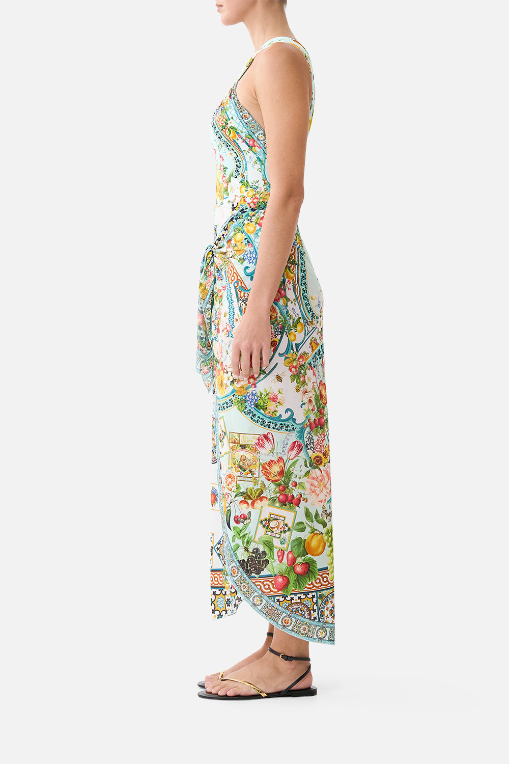 The CAMILLA BATWING SHIRT LEOTIGRA LAND in our  print.