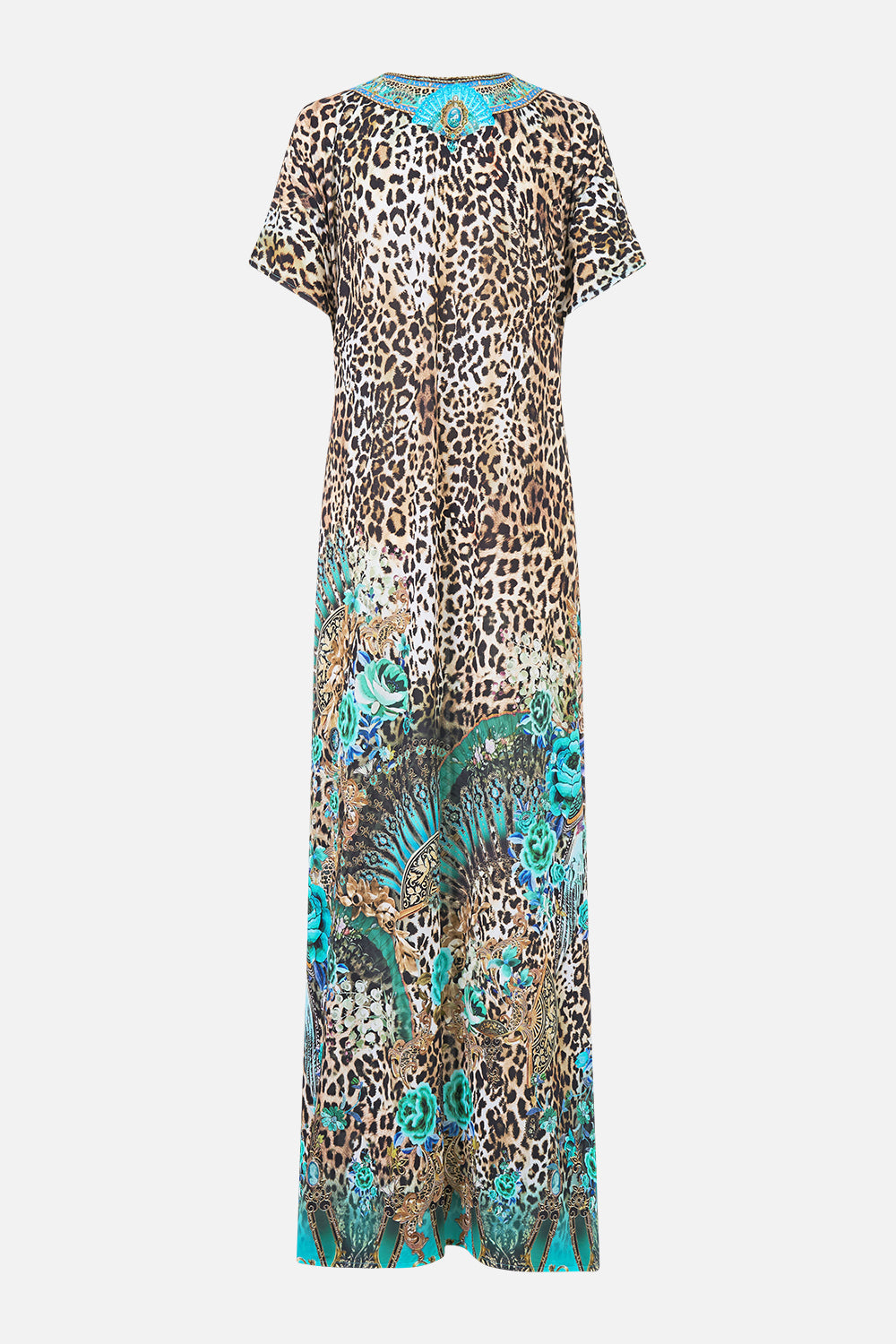 FRONT SPLIT BEACH MAXI DRESS W CHAIN FLAMENCO EUPHORIA