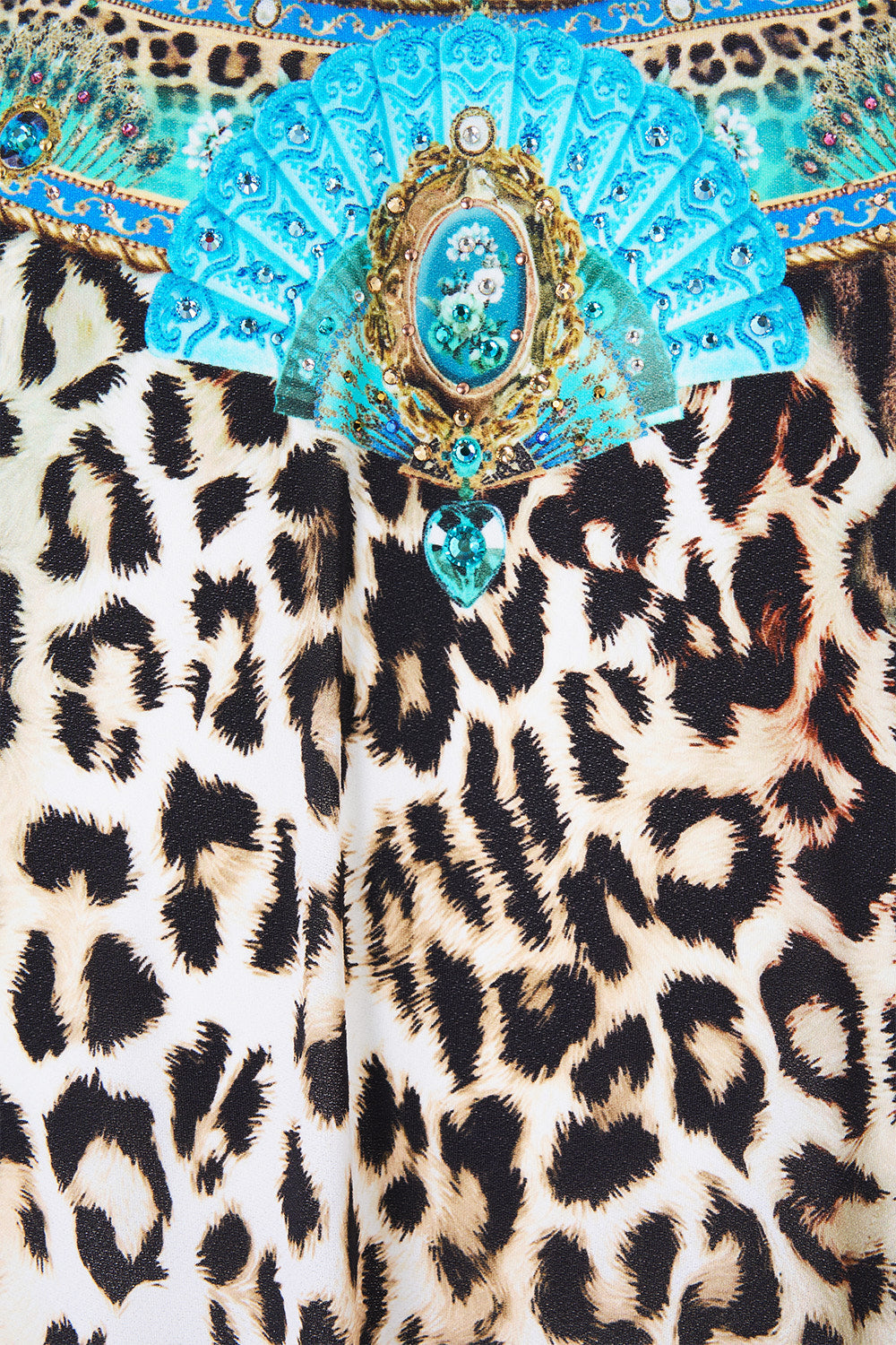 FRONT SPLIT BEACH MAXI DRESS W CHAIN FLAMENCO EUPHORIA