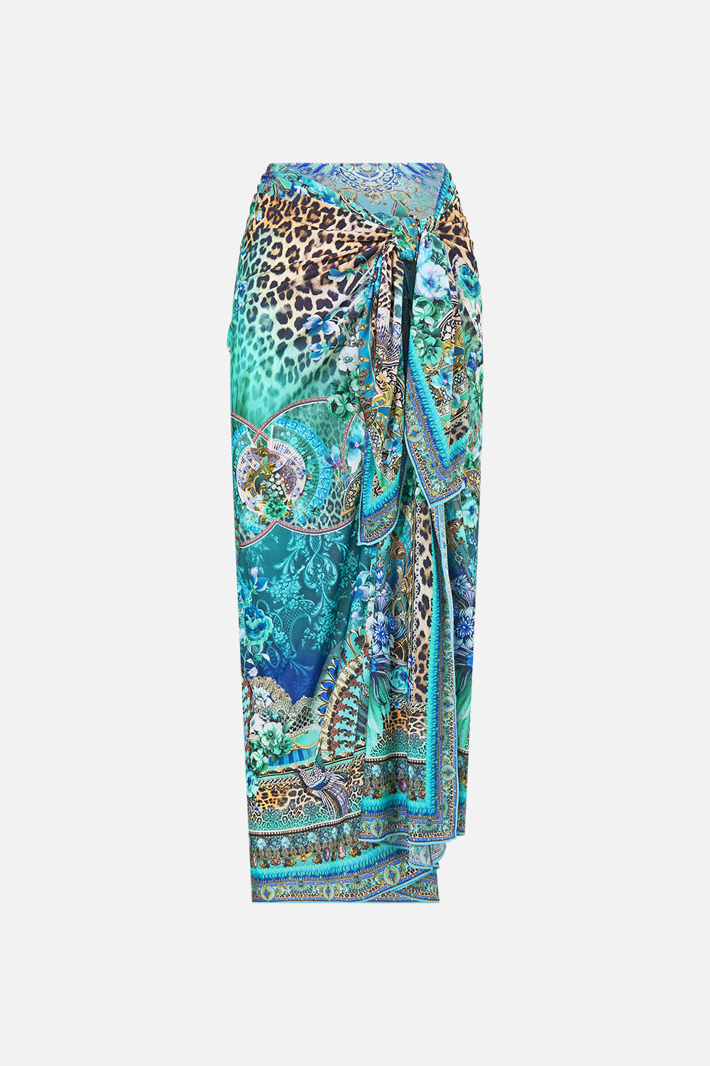 The CAMILLA LAYER WITH CENTRE BACK PANEL A MEETING OF MASTERPIECES in our  print.