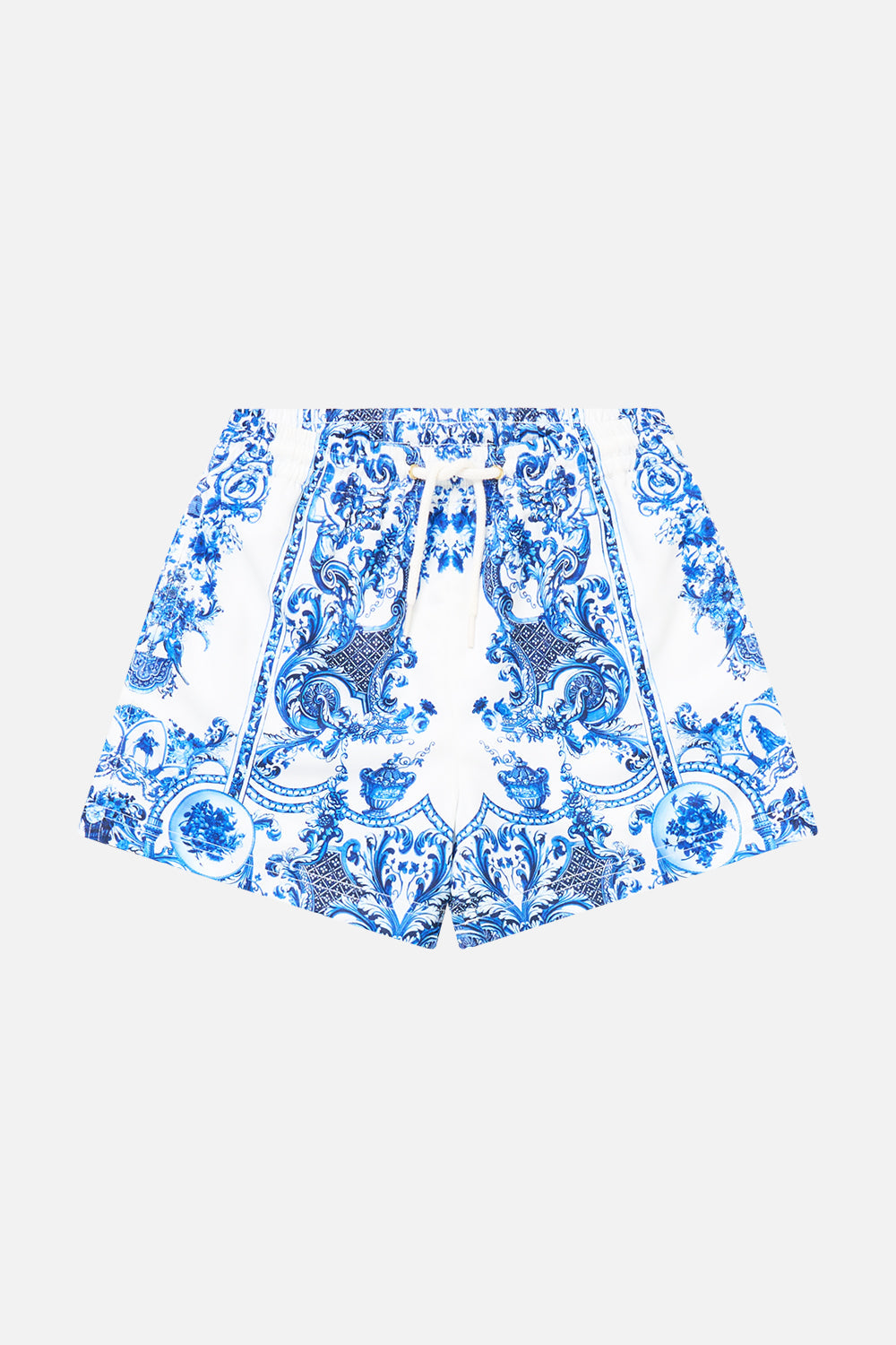 The CAMILLA KIDS A-LINE MIDI DRESS W EMBROIDERY THE PORCELAIN PARLOUR in our THE PORCELAIN PARLOUR print.