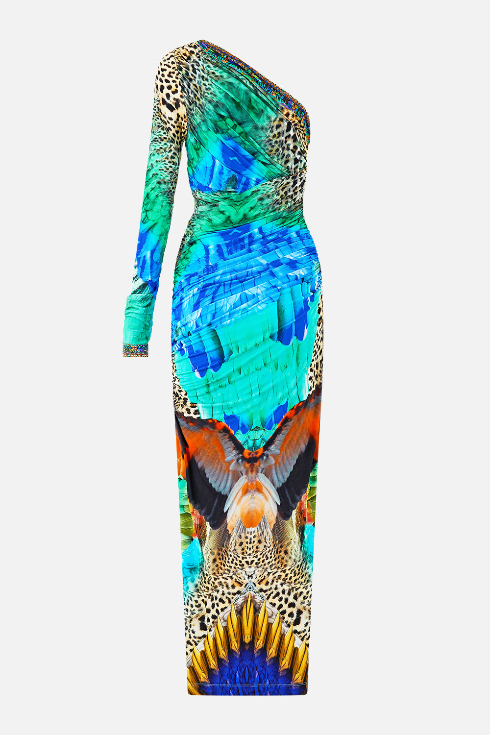 The CAMILLA ROUND NECK KAFTAN THE POTTERY PARLOUR in our  print.