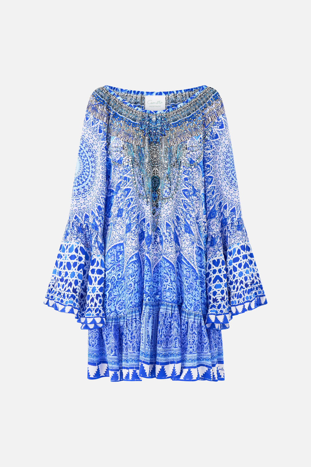 The CAMILLA HIGH WAISTED TIERED MIDI SKIRT ALL ABOUT THAT LACE in our ALL ABOUT THAT LACE print.