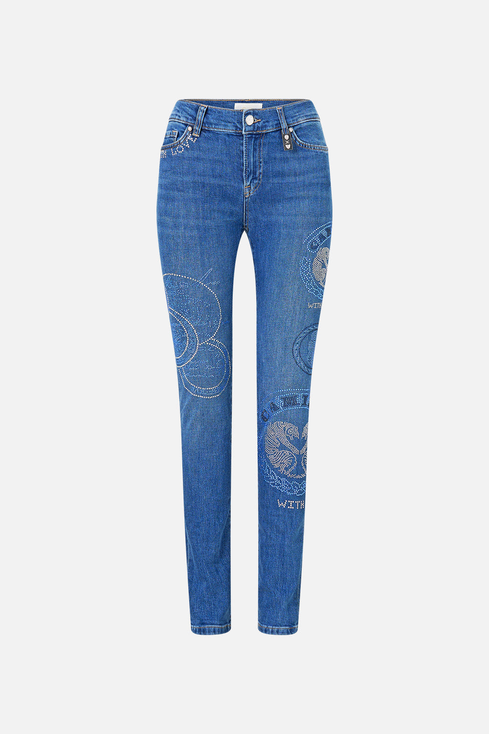 The CAMILLA MILLA GIRLFRIEND JEAN DENIM in our DENIM print.