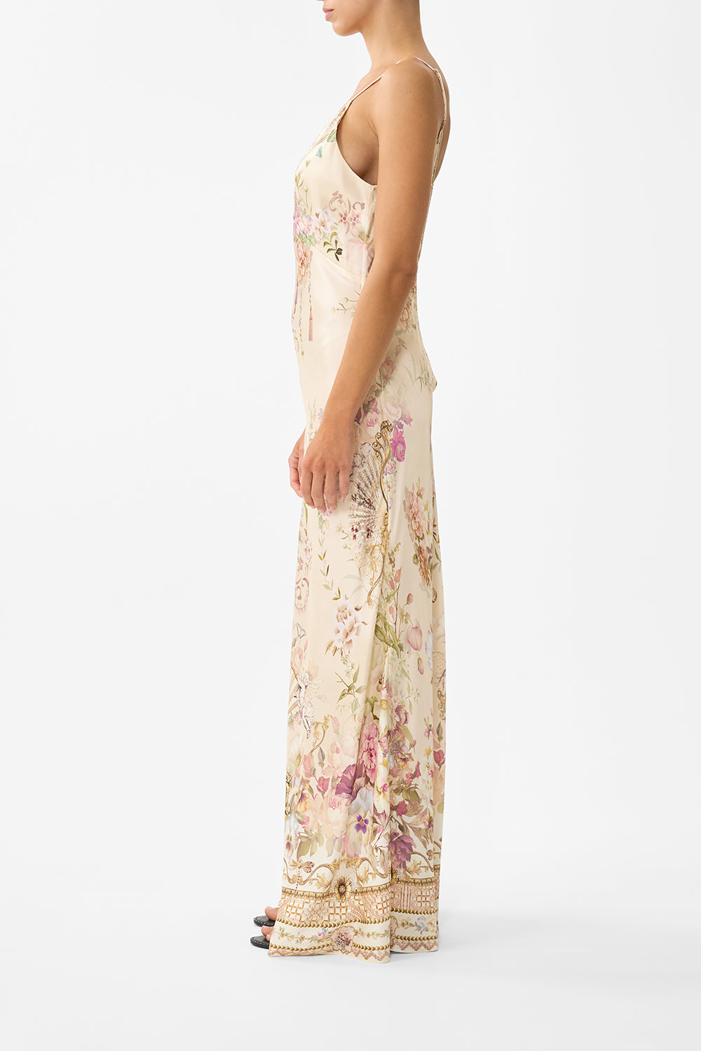 The CAMILLA JERSEY TANK DRESS SEVILLIAN STYLE in our  print.