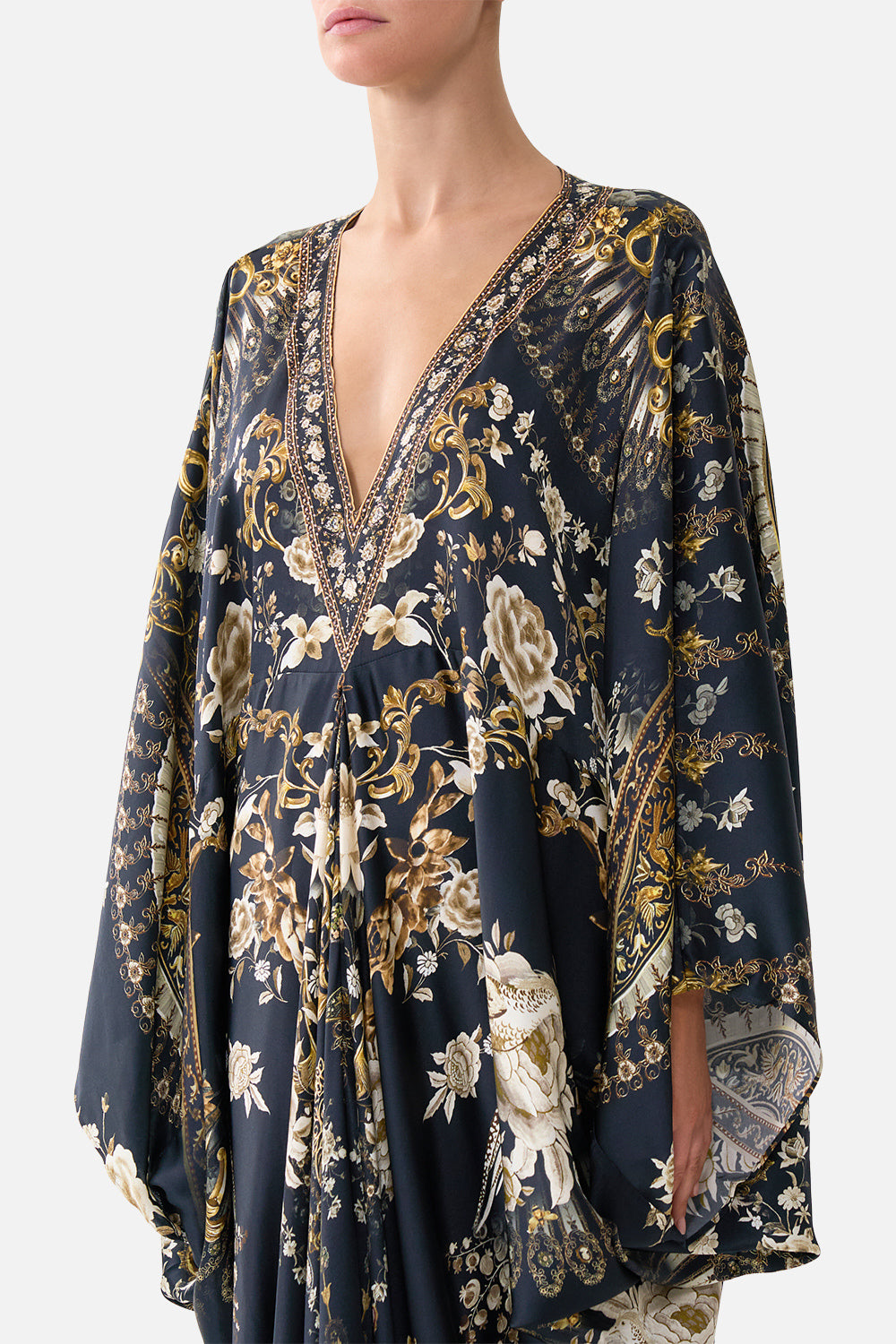 T SHAPE LONG KAFTAN FLAMENCO FOLKLORE