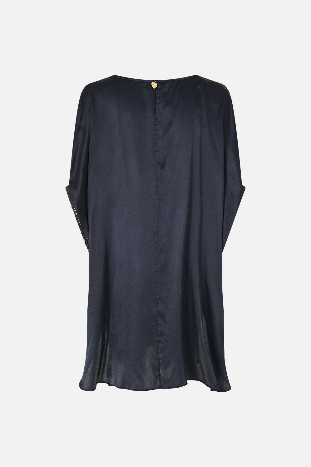 GATHERED CUFF V NECK TOP DAUGHTERS OF DUENDE