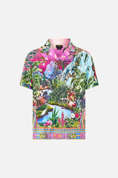 SHORT SLEEVE CAMP COLLARED SHIRT TURKISH DELIGHT