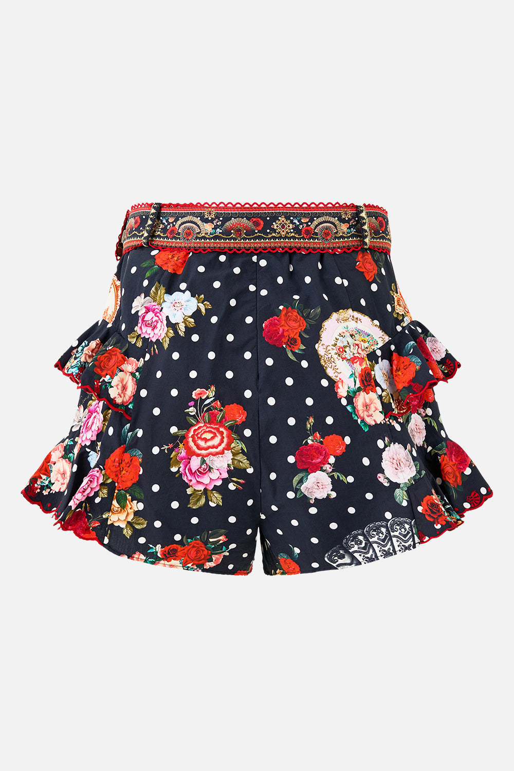 The CAMILLA MICRO MINI SKIRT HOWDY GAUDI in our  print.