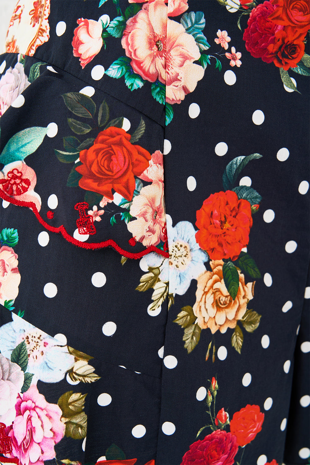 The CAMILLA MICRO MINI SKIRT HOWDY GAUDI in our  print.