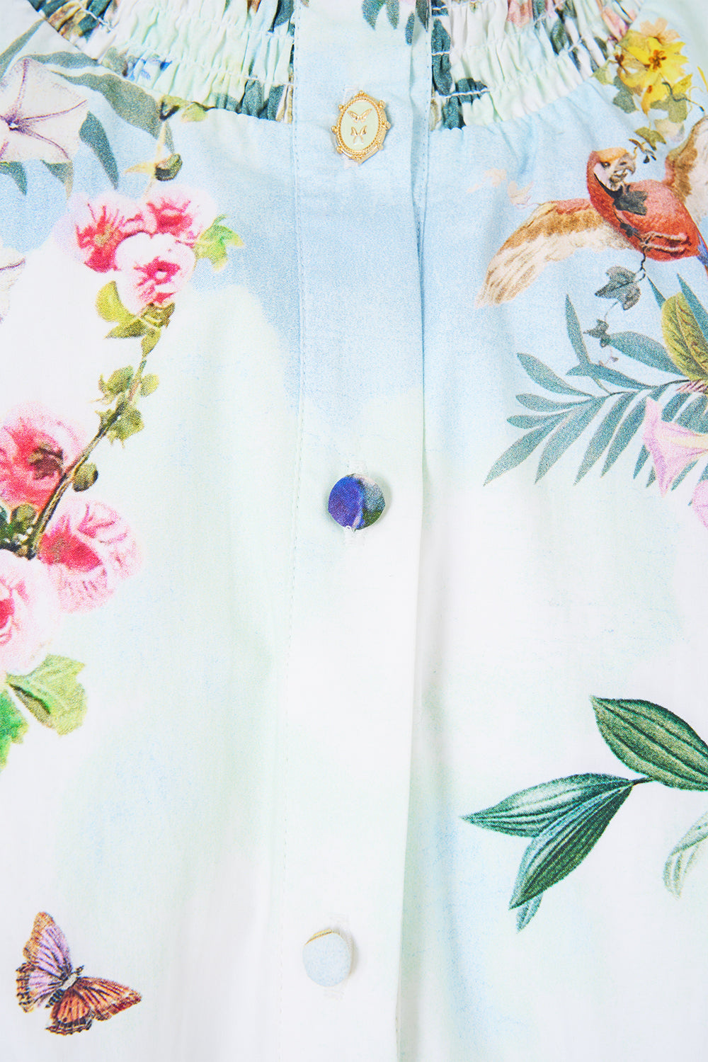 The CAMILLA SHORT DRESS WITH SHIRRED WAIST ART FOR THE EMPRESS