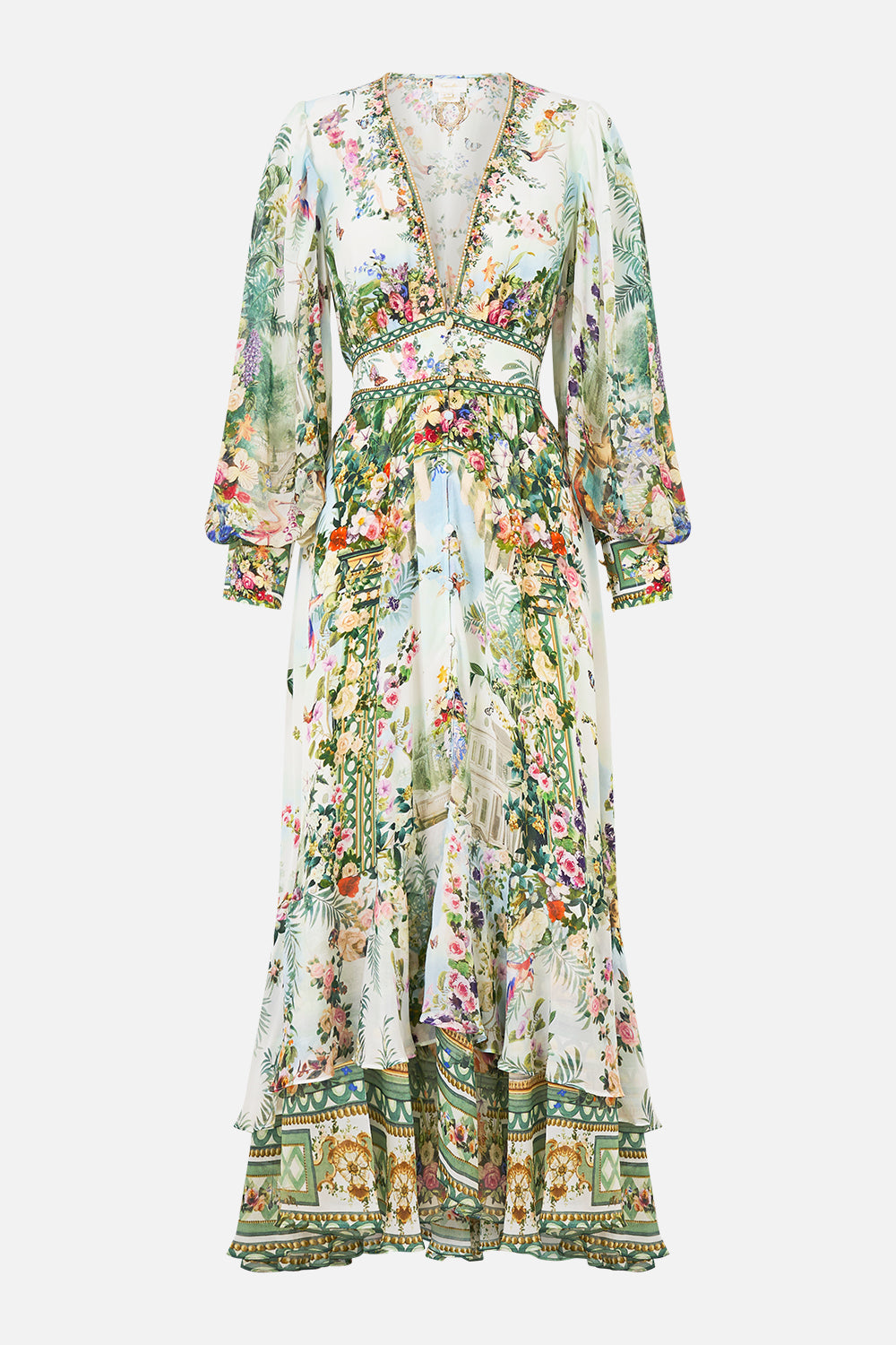 The CAMILLA LONG BUTTON FRONT DRESS ART FOR THE EMPRESS