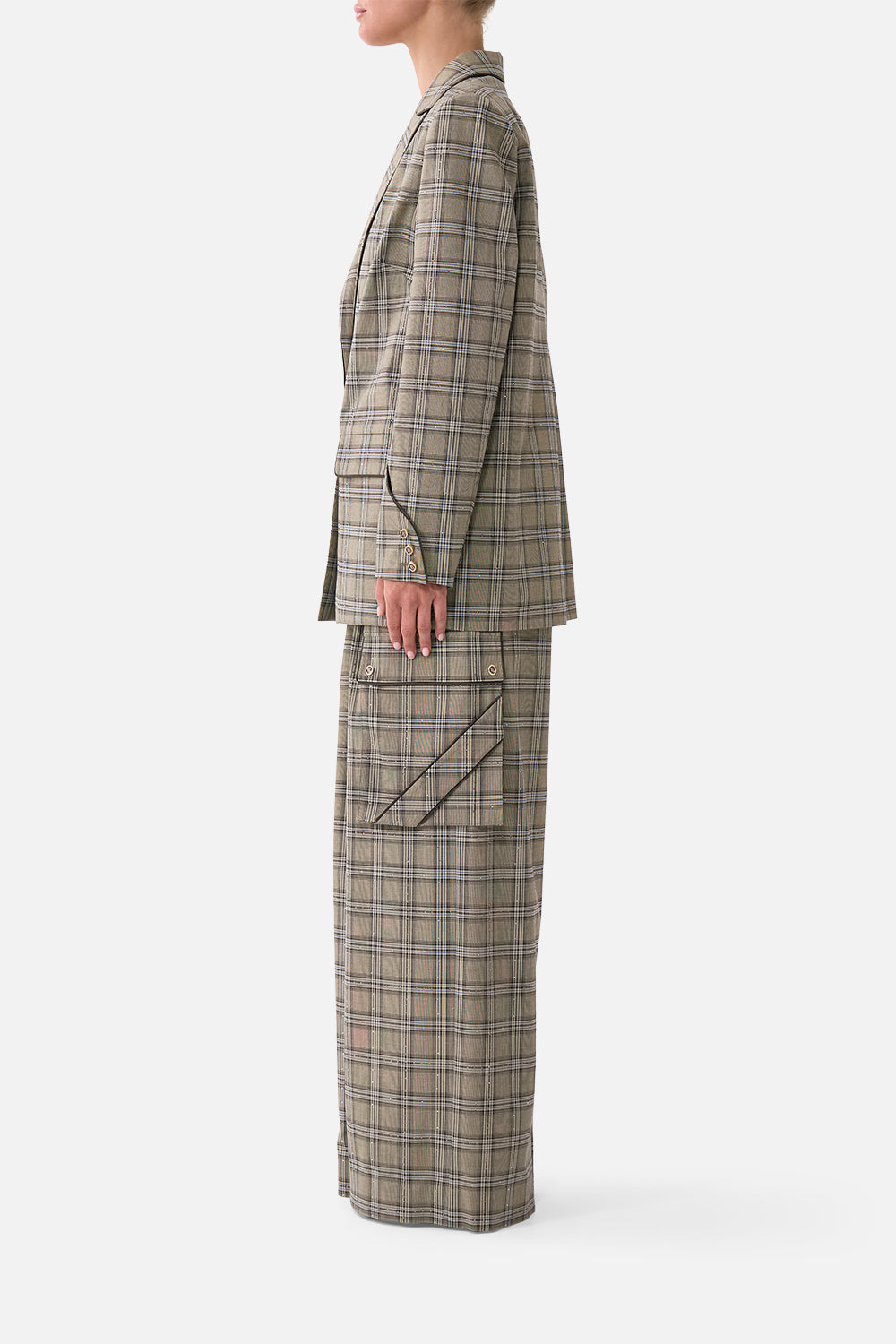 The CAMILLA JACKET WITH SLEEVE CUT OUT DETAIL ANIMALS IN THE PALACE